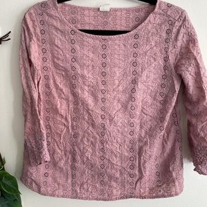 GAP Pale Pink Lace Shirt